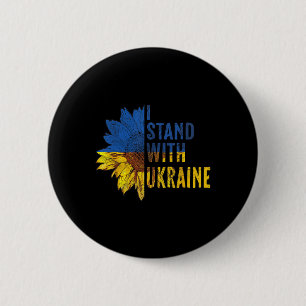 Su Ower Ukraine Flag Womens I Stand With Ukraine  6 Cm Round Badge