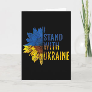 Su Ower Ukraine Flag Womens I Stand With Ukraine  Card