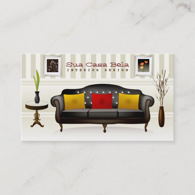 Sua Casa Bela Interior Design Business Card (Front)