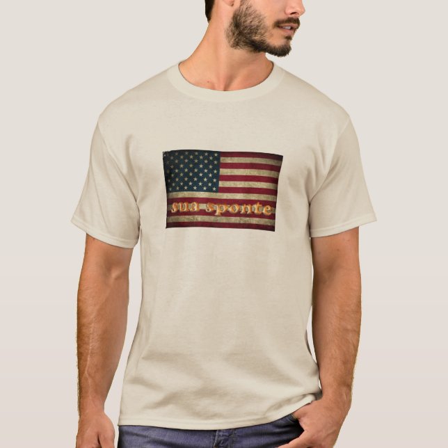 SUA SPONTE American Flag T-Shirt (Front)