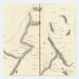 Suadia Arabia, Kuwait 78 Square Sticker
