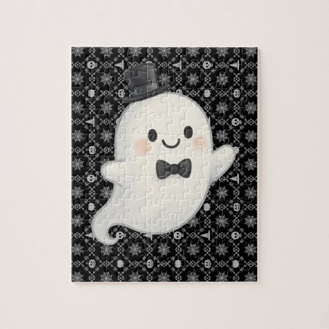 Suave cartoon ghost Halloween  Jigsaw Puzzle (Vertical)