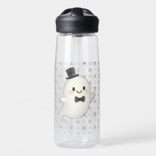Suave cartoon ghost Halloween Water Bottle