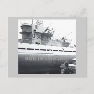 SUB IN CHICAGO POSTCARD
