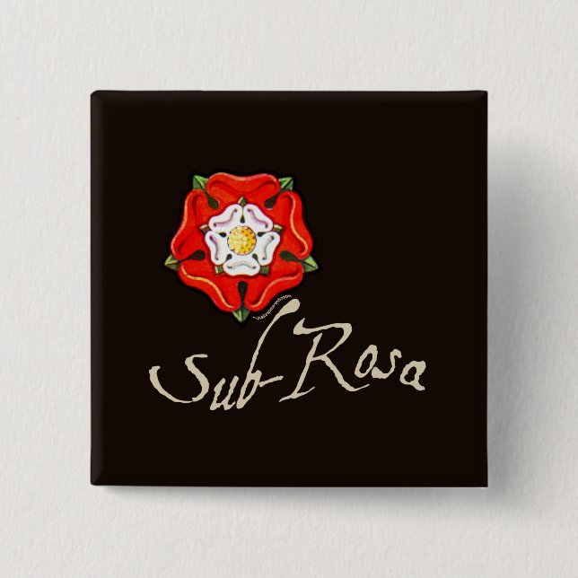 Sub Rosa 15 Cm Square Badge (Front)