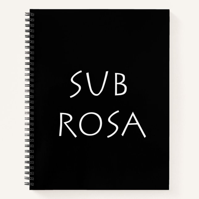 Sub Rosa Notebook (Front)