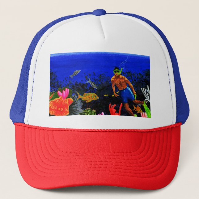 Suba Dude at Black Rock Trucker Hat (Front)