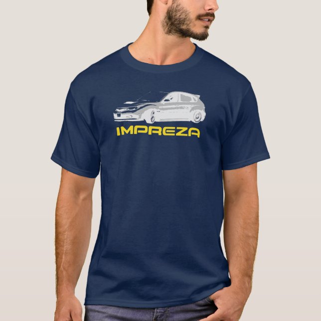 Subaru Impreza Drift Dark T-Shirt (Front)