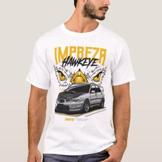 Subaru Impreza Hawkeye STI Car Illustration T-Shirt