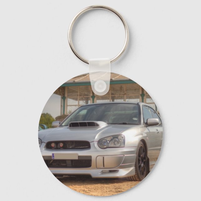 Subaru Impreza STi - Body Kit (Silver) Key Ring (Front)