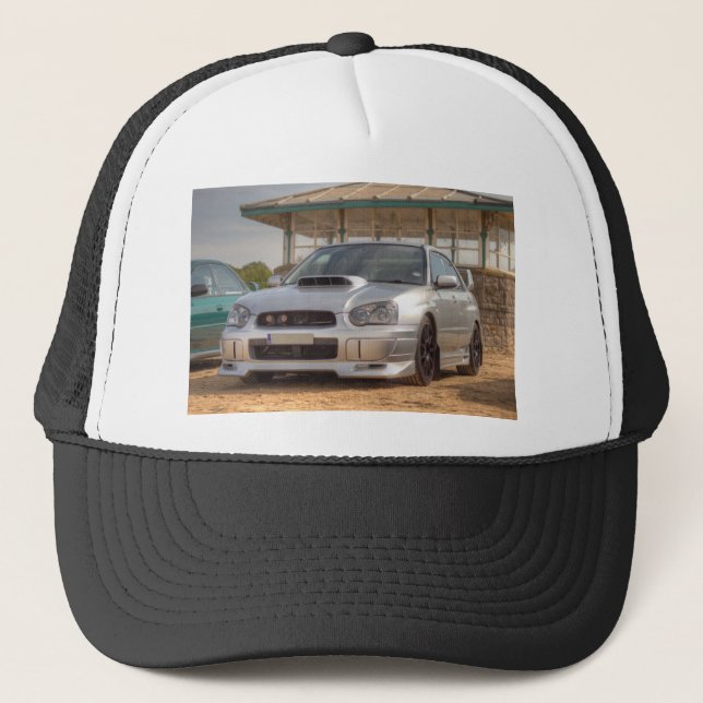 Subaru Impreza STi - Body Kit (Silver) Trucker Hat (Front)