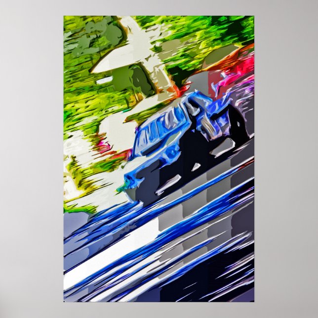Subaru WRX paint Poster (Front)