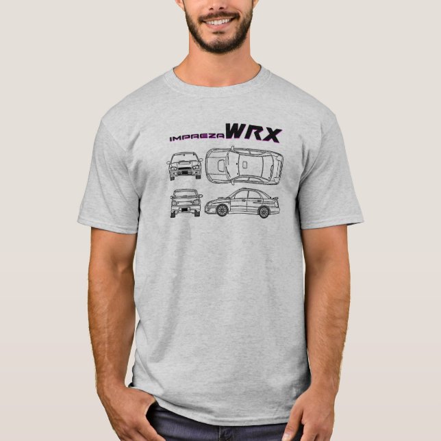 subaru wrx tuner car shirt (Front)