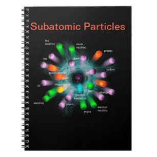 Subatomic Particles Spiral Notebook