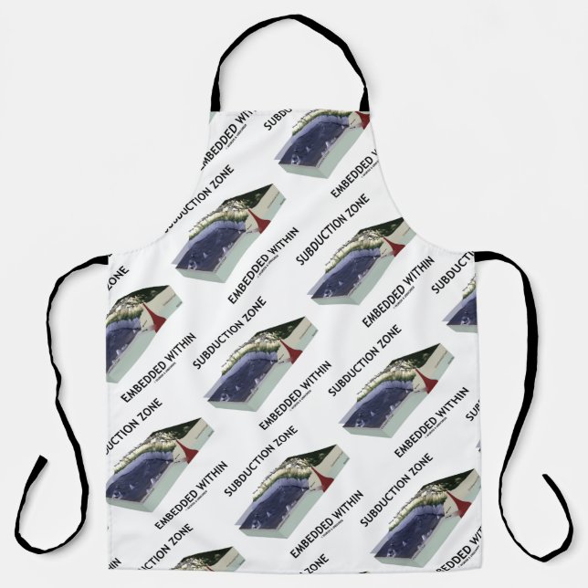 Subduction Zone Embedded Within Geology Humour Apron (Front)