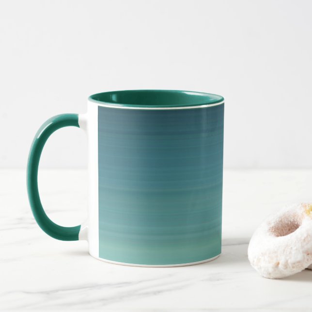 Subdue Teal Colour Shade Mug (With Donut)