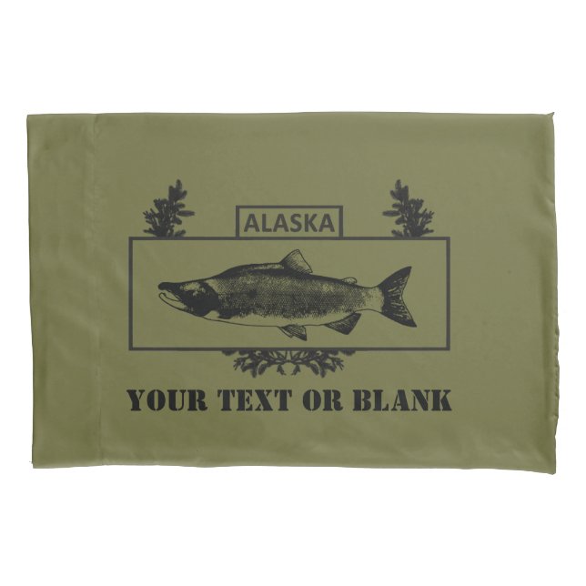 Subdued Alaska Combat Fisherman Badge Pillowcase (Front)
