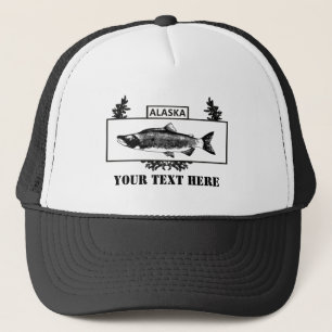 Subdued Alaska Combat Fisherman Badge Trucker Hat
