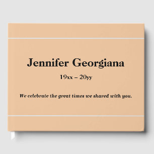 Subdued and Conservative Funeral Guest Book