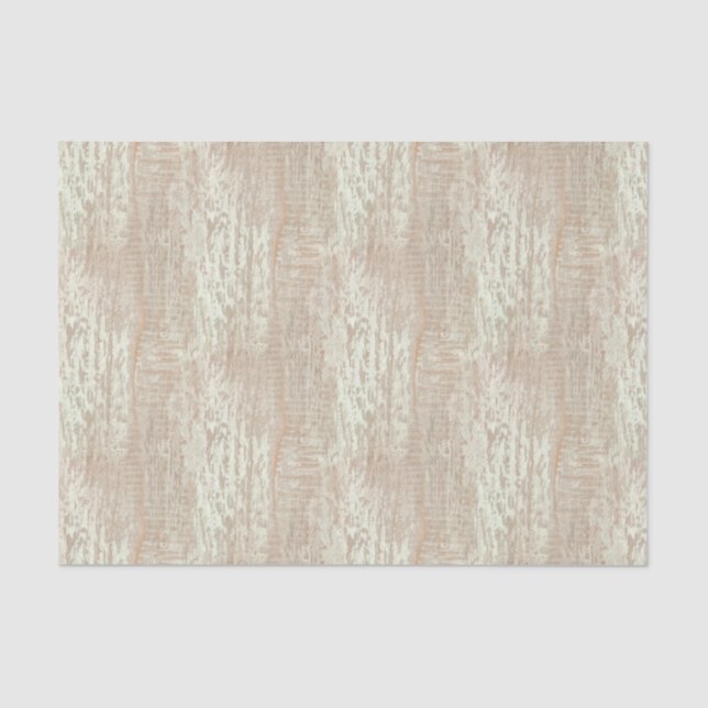 Subdued Coastal Pine Wood Grain Look Tissue Paper (Front)