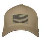 Subdued Colours U.S. Flag Embroidered Hat