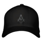 Subdued Embroidered Square and Compass Ballcap
