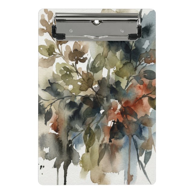 Subdued Forest Watercolor Mini Clipboard (Front)