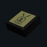 Subdued Maccabee Shield And Spears Gift Box<br><div class="desc">A black military "subdued" style depiction of a Maccabee's shield and two spears. The shield is adorned by a lion and text reading "Yisrael" (Israel) in the Paleo-Hebrew alphabet. Hebrew text reading "Maccabee" also appears. The Maccabees were Jewish rebels who freed Judea from the yoke of the Seleucid Empire. Chanukkah...</div>