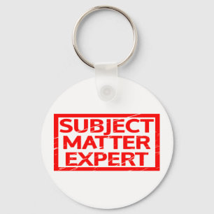 Subject Matter Expert Stamp Key Ring
