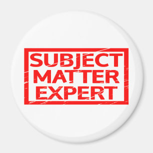 Subject Matter Expert Stamp Magnet