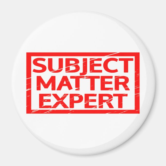 Subject Matter Expert Stamp Magnet (Front)