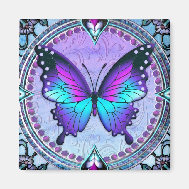 Sublimation Butterfly with Background Magnet (Front)