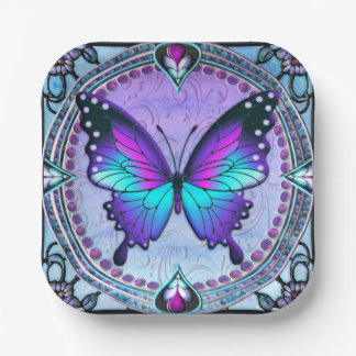 Sublimation Butterfly with Background Paper Plate