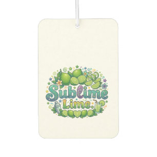 Sublime Lime Car Air Freshener