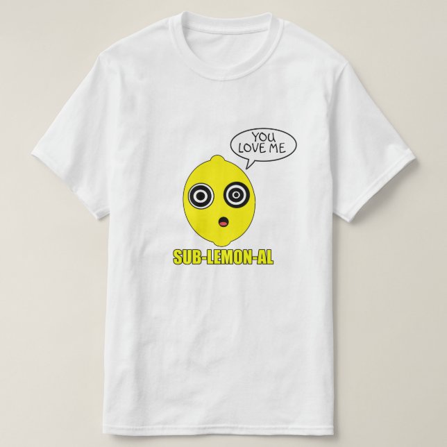 Subliminal Lemon T-Shirt (Design Front)