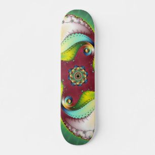 Subltle Glow - Fractal Art Skateboard