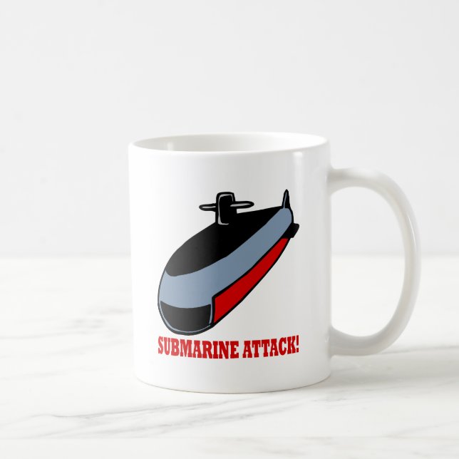 Submarine Attack Coffee Mug (Right)