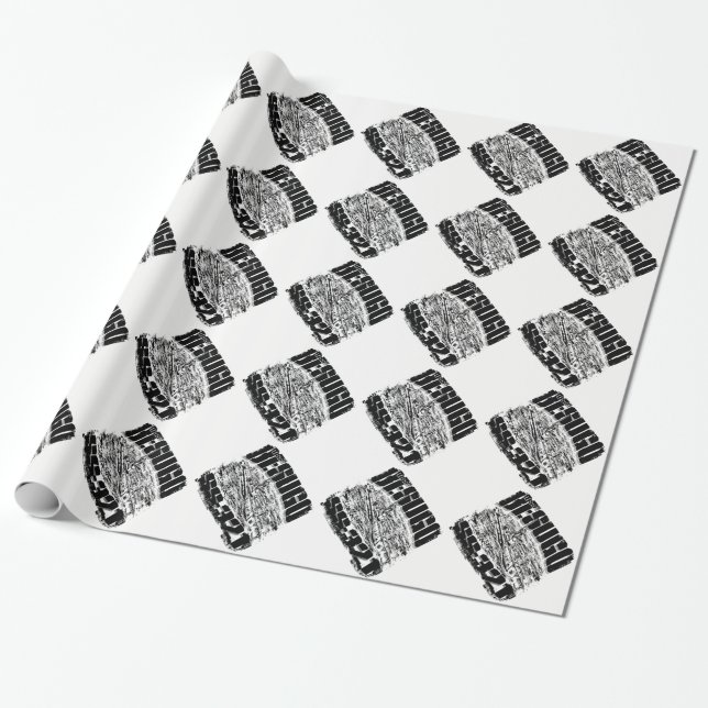 Submarine Besugo Wrapping Paper (Unrolled)