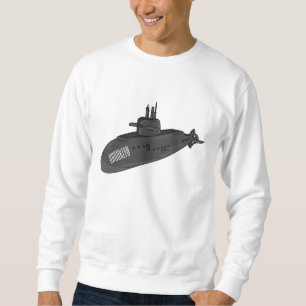 Submarine cartoon illustration sweatshirt