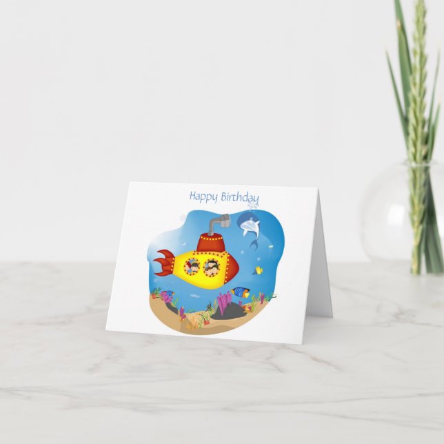 Submarine Celebration Card (Front)