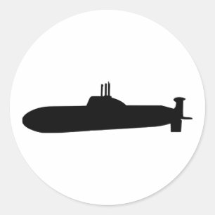 Submarine Classic Round Sticker