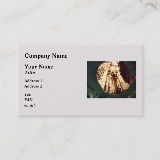 Submarine Escape Hatch Business Card (Front)