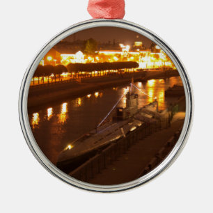 Submarine In St Petersburg Metal Tree Decoration