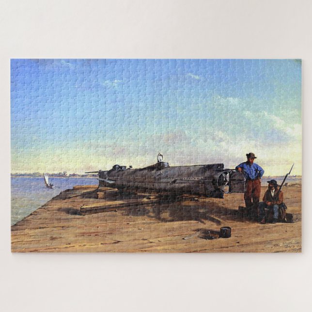  Submarine Torpedo Boat H.L. Hunley Dec 6 1863 Jigsaw Puzzle (Horizontal)