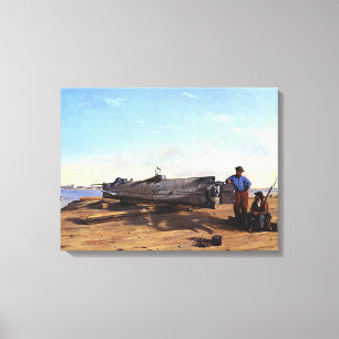 Submarine Torpedo Boat HL Hunley C Chapman 1863  Canvas Print