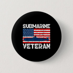 Submarine Veteran War Sub Underwater Craft Soldier 6 Cm Round Badge