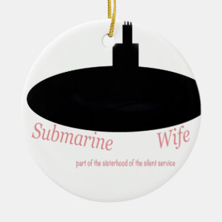 Submarine wives ceramic tree decoration