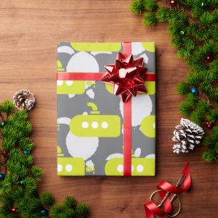 Submarines & Turtles Wrapping Paper