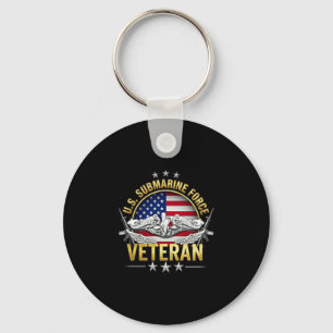 Submarines Veteran Silent Service Flag Veteran Key Ring