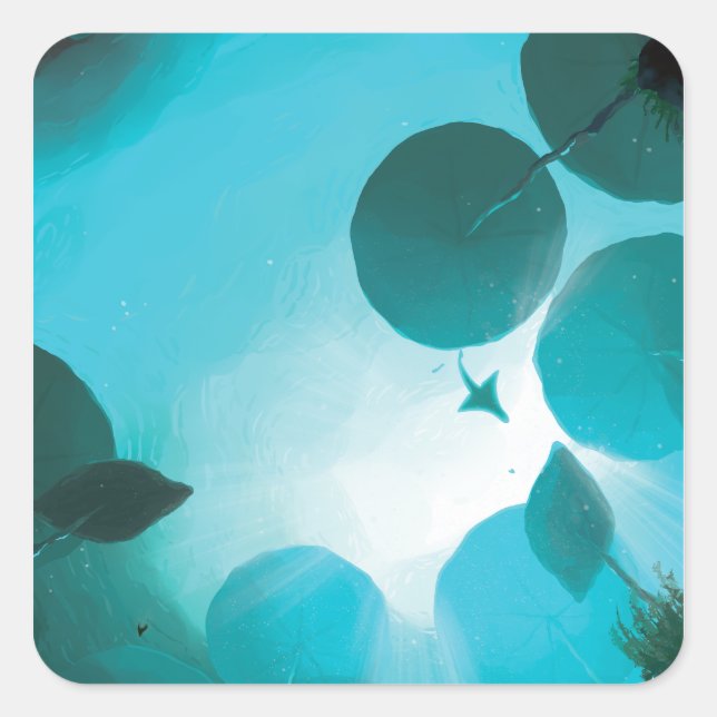 Subnautica - Aquatic Ballad Square Sticker (Front)